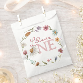 Wildblume Frühjahr 1. Geburtstag Party Geschenktütchen