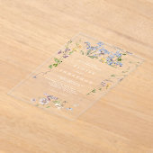 Wildblume Frühjahr Acryleinladungen (Ablage )