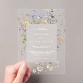 Wildblume Frühjahr Acryleinladungen (Insitu (Handheld))