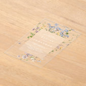 Wildblume Frühjahr Acryleinladungen (Ablage )