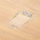 Wildblume Frühjahr Acryleinladungen (Ablage )