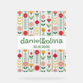 Wildblume Frühjahr Acrylschild (Vorderseite)