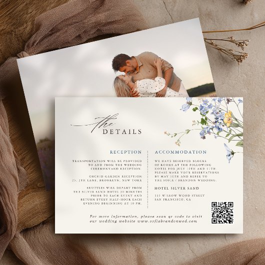 Wildblume Frühjahr Begleitkarte