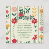 Wildblume Frühjahr Begleitkarte (Vorderseite)