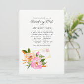 Wildblume Frühjahr Brautparty per Post Einladung (Stehend Vorderseite)