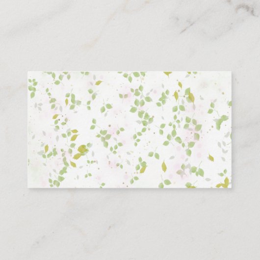 Wildblume Frühjahr Brautparty Rezept Anfrage Begleitkarte (Rückseite)