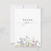 Wildblume Frühjahr Dankeskarte (Vorderseite)