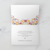 Wildblume Frühjahr Dankeskarte (Innenseite)