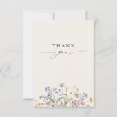 Wildblume Frühjahr Dankeskarte (Vorderseite)