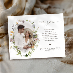 Wildblume Frühjahr Dankeskarte