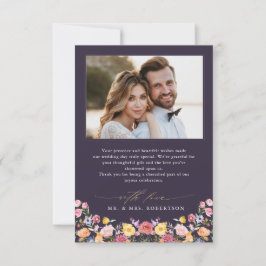 Wildblume Frühjahr Dankeskarte