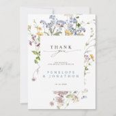 Wildblume Frühjahr Dankeskarte (Vorderseite)