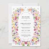 Wildblume Frühjahr Einladung (Vorderseite)