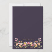 Wildblume Frühjahr Einladung (Rückseite)