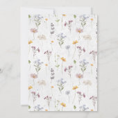 Wildblume Frühjahr Einladung (Rückseite)