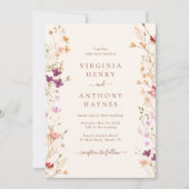 Wildblume Frühjahr Einladung (Vorderseite)