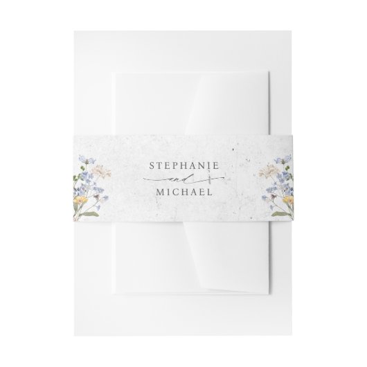 Wildblume Frühjahr Einladungsbanderole (Vorderseite Beispiel)