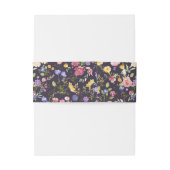 Wildblume Frühjahr Einladungsbanderole (Rückseitenbeispiel)