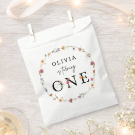 Wildblume Frühjahr Floral 1. Geburtstag Party Geschenktütchen