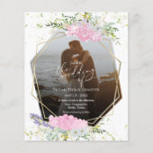 Wildblume Frühjahr Foto Einladung Hochzeitsfeiern (Vorderseite)