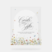 Wildblume Frühjahr Garden Blumenkarten und Geschen Acrylschild (Vorderseite)