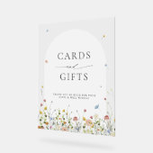 Wildblume Frühjahr Garden Blumenkarten und Geschen Acrylschild (Winkel)