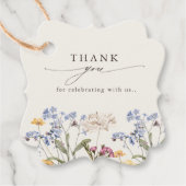 Wildblume Frühjahr Geschenkanhänger (Vorderseite)