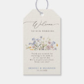 Wildblume Frühjahr Geschenkanhänger (Vorderseite)