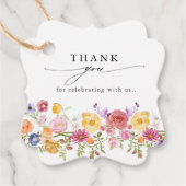 Wildblume Frühjahr Geschenkanhänger (Vorderseite)