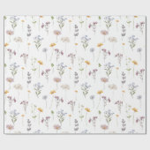 Wildblume Frühjahr Geschenkpapier (Flach)