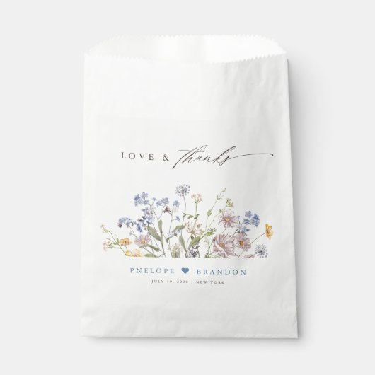 Wildblume Frühjahr Geschenktütchen (Vorderseite)