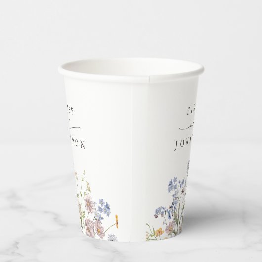 Wildblume Frühjahr Pappbecher (Rechts)