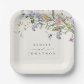 Wildblume Frühjahr Pappteller (Vorderseite)