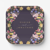 Wildblume Frühjahr Pappteller (Vorderseite)