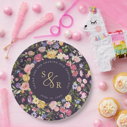 Wildblume Frühjahr Pappteller (Party)