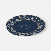 Wildblume Frühjahr Pappteller (Schrägansicht)