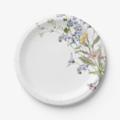 Wildblume Frühjahr Pappteller (Vorderseite)