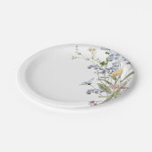 Wildblume Frühjahr Pappteller (Schrägansicht)