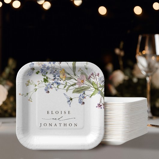 Wildblume Frühjahr Pappteller