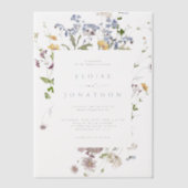 Wildblume Frühjahr Pergament Einladungen (Vorderseite)