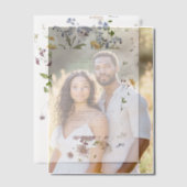 Wildblume Frühjahr Pergament Einladungen (Versatz (Ehepaar))