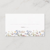 Wildblume Frühjahr Platzkarte (Vorderseite)