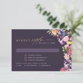 Wildblume Frühjahr RSVP Karte (Stehend Vorderseite)