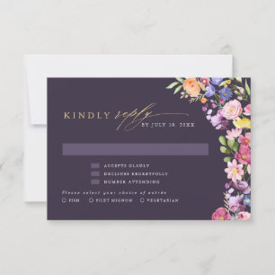 Wildblume Frühjahr RSVP Karte