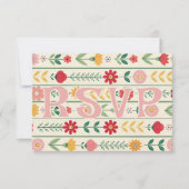 Wildblume Frühjahr RSVP Karte (Vorderseite)