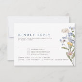 Wildblume Frühjahr RSVP Karte (Vorderseite)