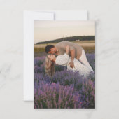 Wildblume Frühjahr RSVP Karte (Rückseite)
