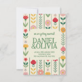 Wildblume Frühjahr Save The Date (Rückseite)