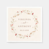 Wildblume Frühjahr Serviette (Vorderseite)