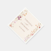 Wildblume Frühjahr Serviette (Ecke)